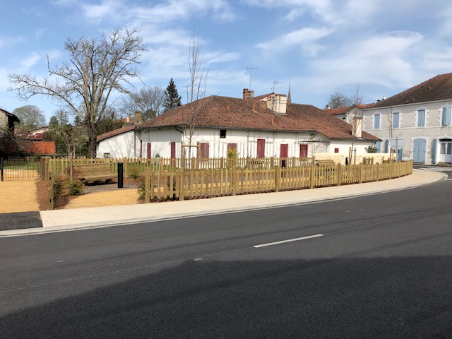 Réalisation d'un ouvrage bois à Luxey dans les Landes